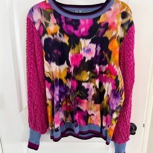 Anthropologie Blank London Vibrant Multicolor Women's Sweater
